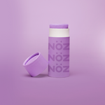 Load image into Gallery viewer, Purple NÖZ container sitting open with the top off.
